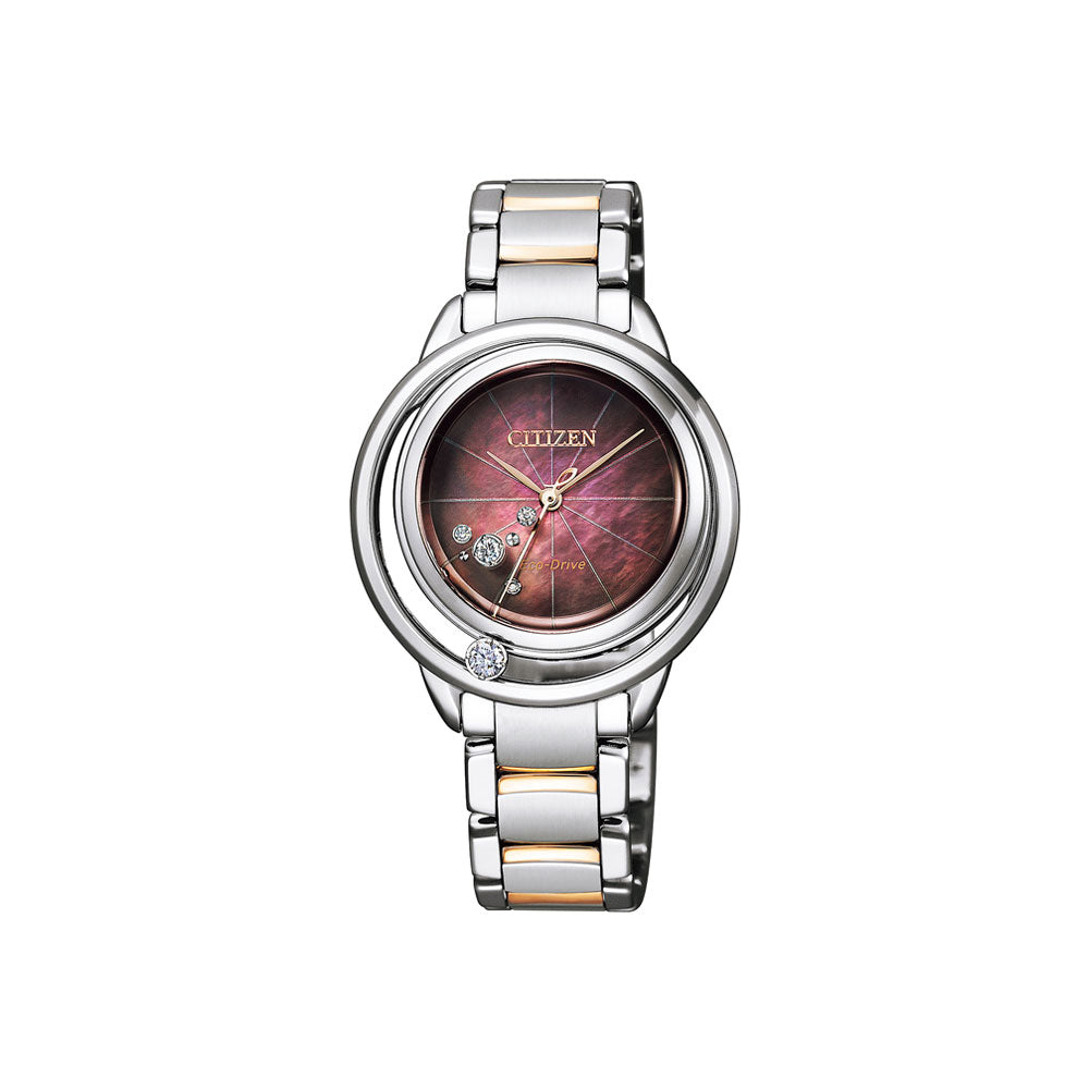 CITIZENLシチズン エル エコドライブ腕時計 ダイヤモンド付き EW5529-80E