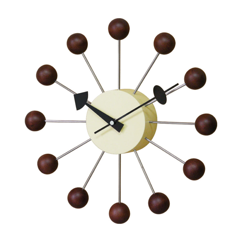 George Nelson Ball Clock Walnut GN397WB ジョージネルソン