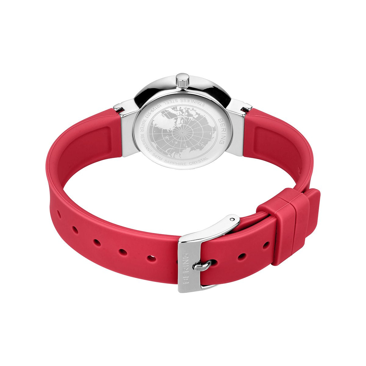 BERING COLOURFUL Summer Red 10129-503（ベーリング カラフルサマー シリコンラバー レッド）ベーリング 時計