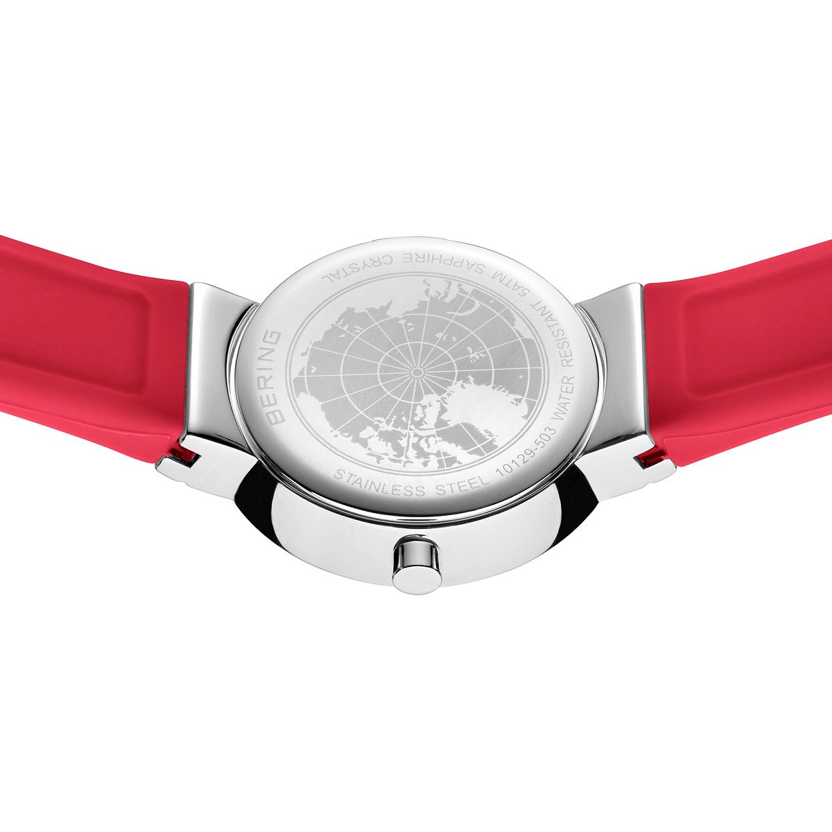 BERING COLOURFUL Summer Red 10129-503（ベーリング カラフルサマー シリコンラバー レッド）ベーリング 時計