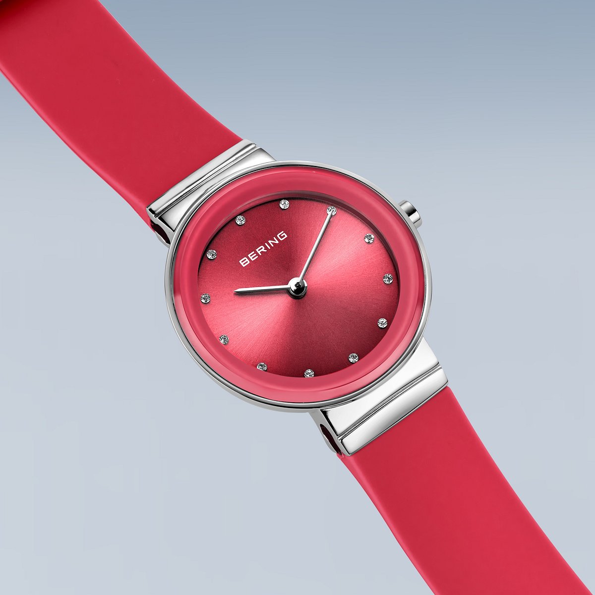 BERING COLOURFUL Summer Red 10129-503（ベーリング カラフルサマー シリコンラバー レッド）ベーリング 時計