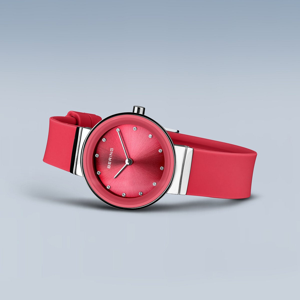 BERING COLOURFUL Summer Red 10129-503（ベーリング カラフルサマー シリコンラバー レッド）ベーリング 時計