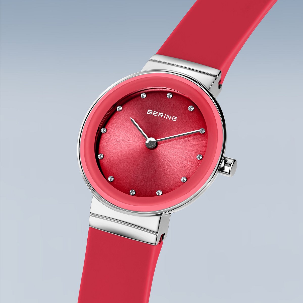 BERING COLOURFUL Summer Red 10129-503（ベーリング カラフルサマー シリコンラバー レッド）ベーリング 時計