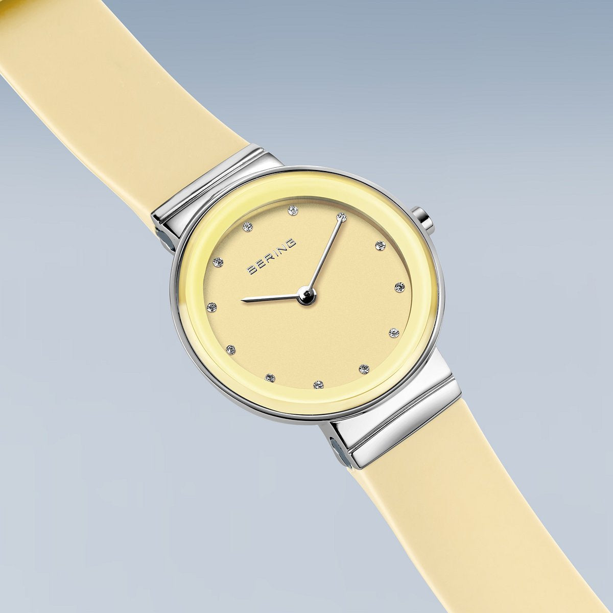 BERING COLOURFUL Summer Yellow 10129-600（ベーリング カラフルサマー シリコンラバー イエロー）ベーリング 時計