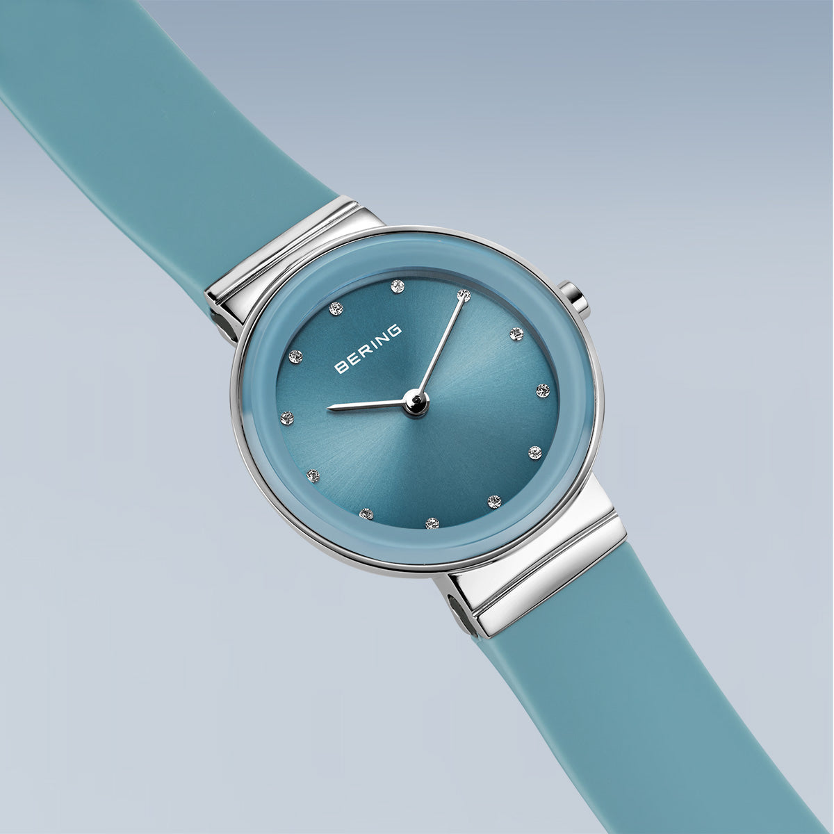 BERING COLOURFUL Summer Blue 10129-708（ベーリング カラフルサマー シリコンラバー ブルー）ベーリング 時計