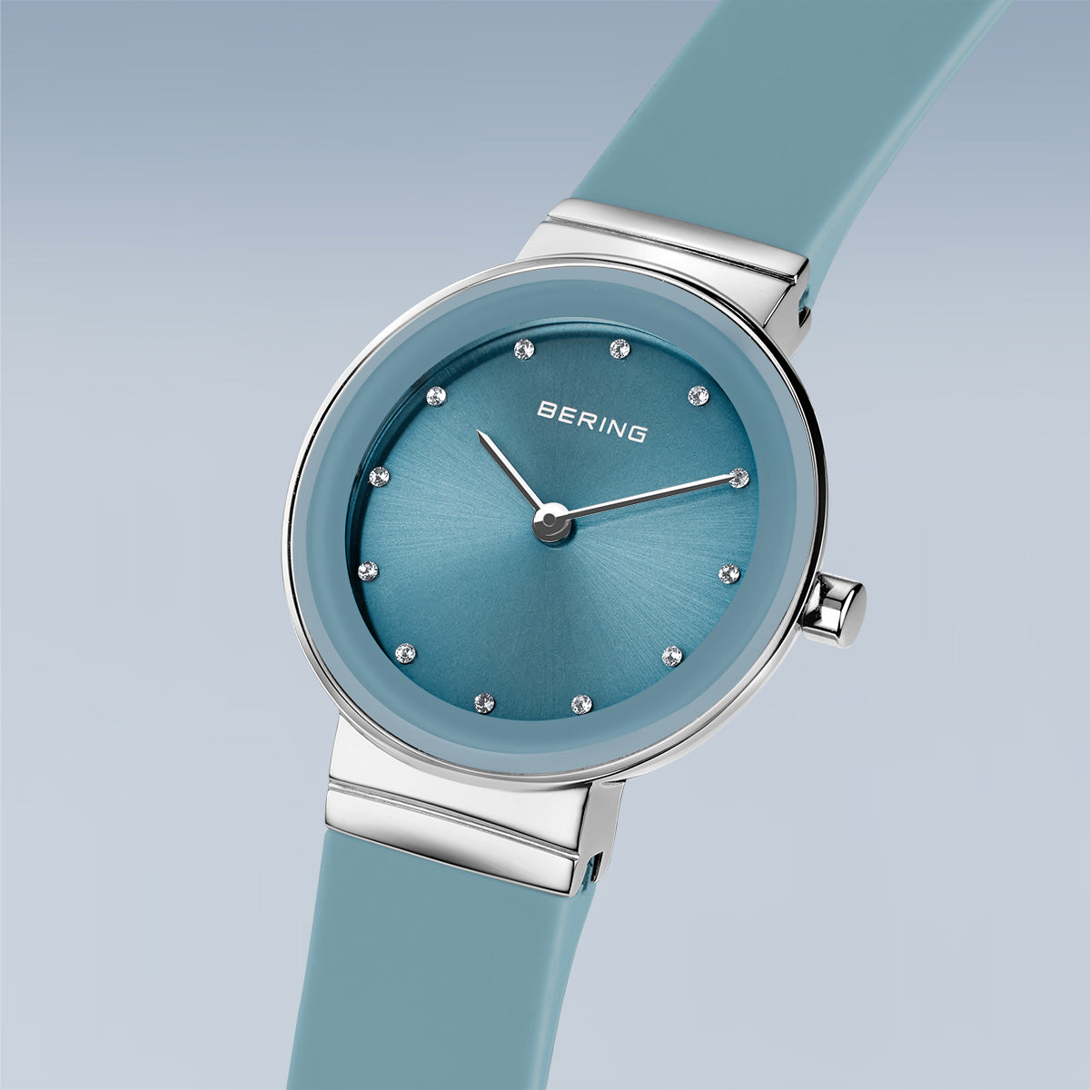 BERING COLOURFUL Summer Blue 10129-708（ベーリング カラフルサマー シリコンラバー ブルー）ベーリング 時計