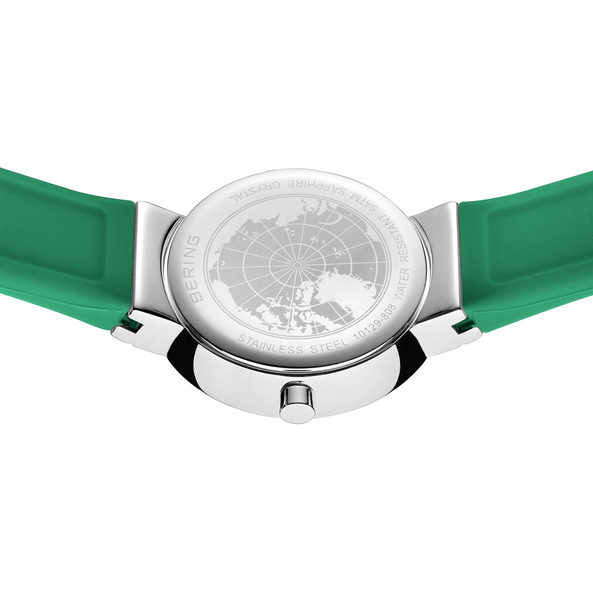 BERING COLOURFUL Summer Green 10129-808（ベーリング カラフルサマー シリコンラバー グリーン）ベーリング 時計