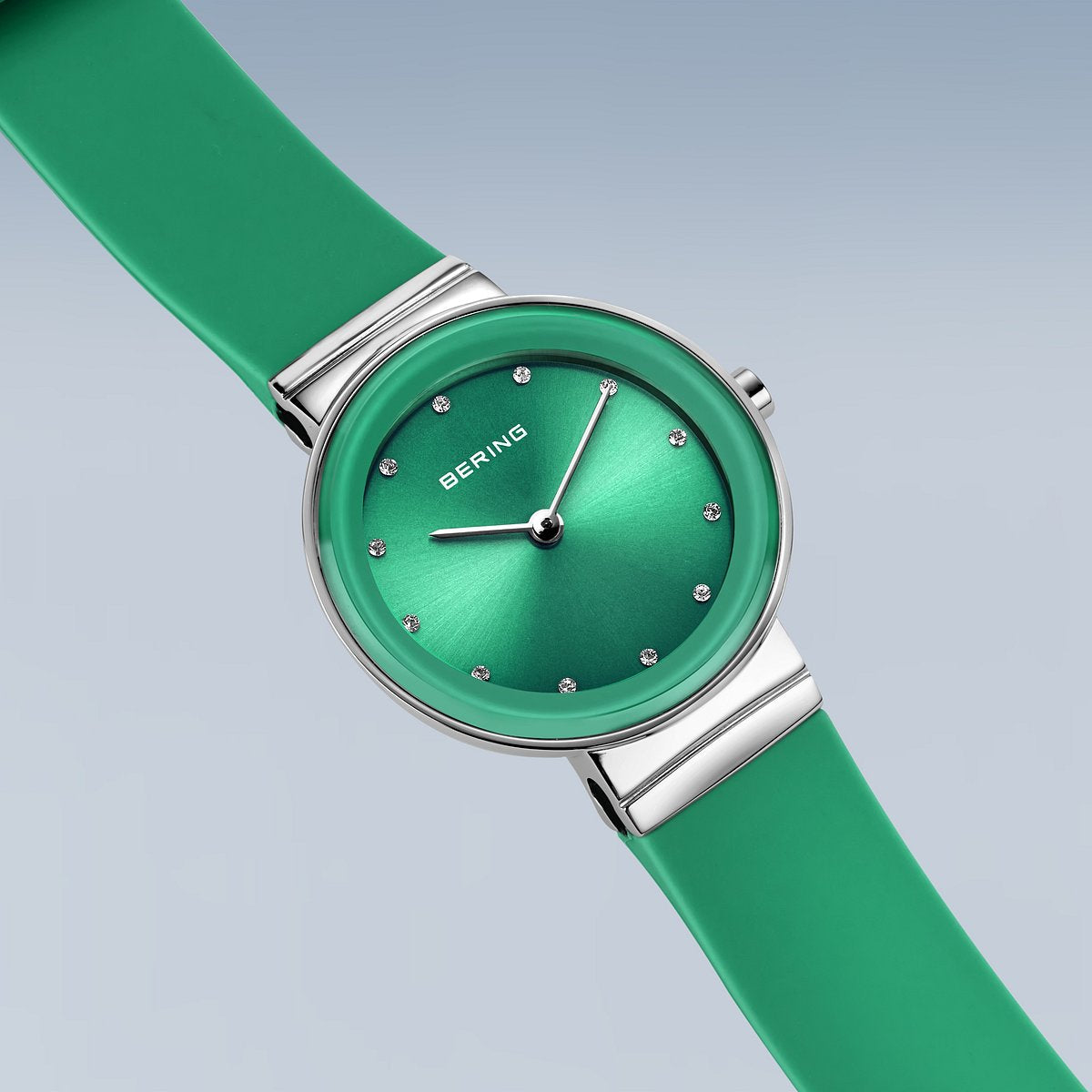 BERING COLOURFUL Summer Green 10129-808（ベーリング カラフルサマー シリコンラバー グリーン）ベーリング 時計