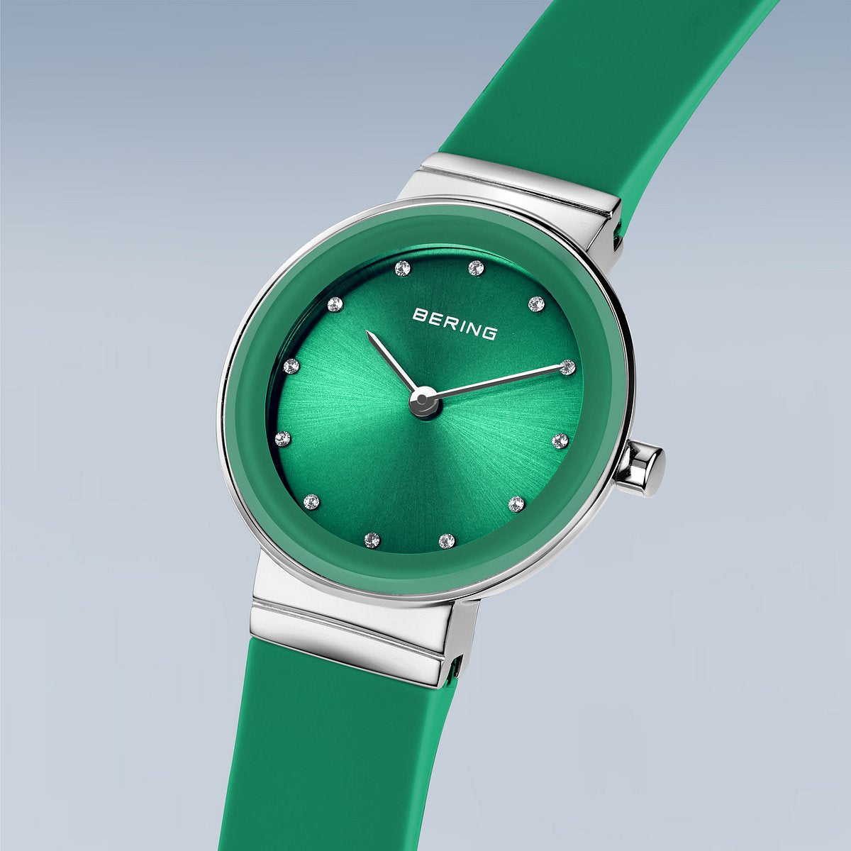 BERING COLOURFUL Summer Green 10129-808（ベーリング カラフルサマー シリコンラバー グリーン）ベーリング 時計