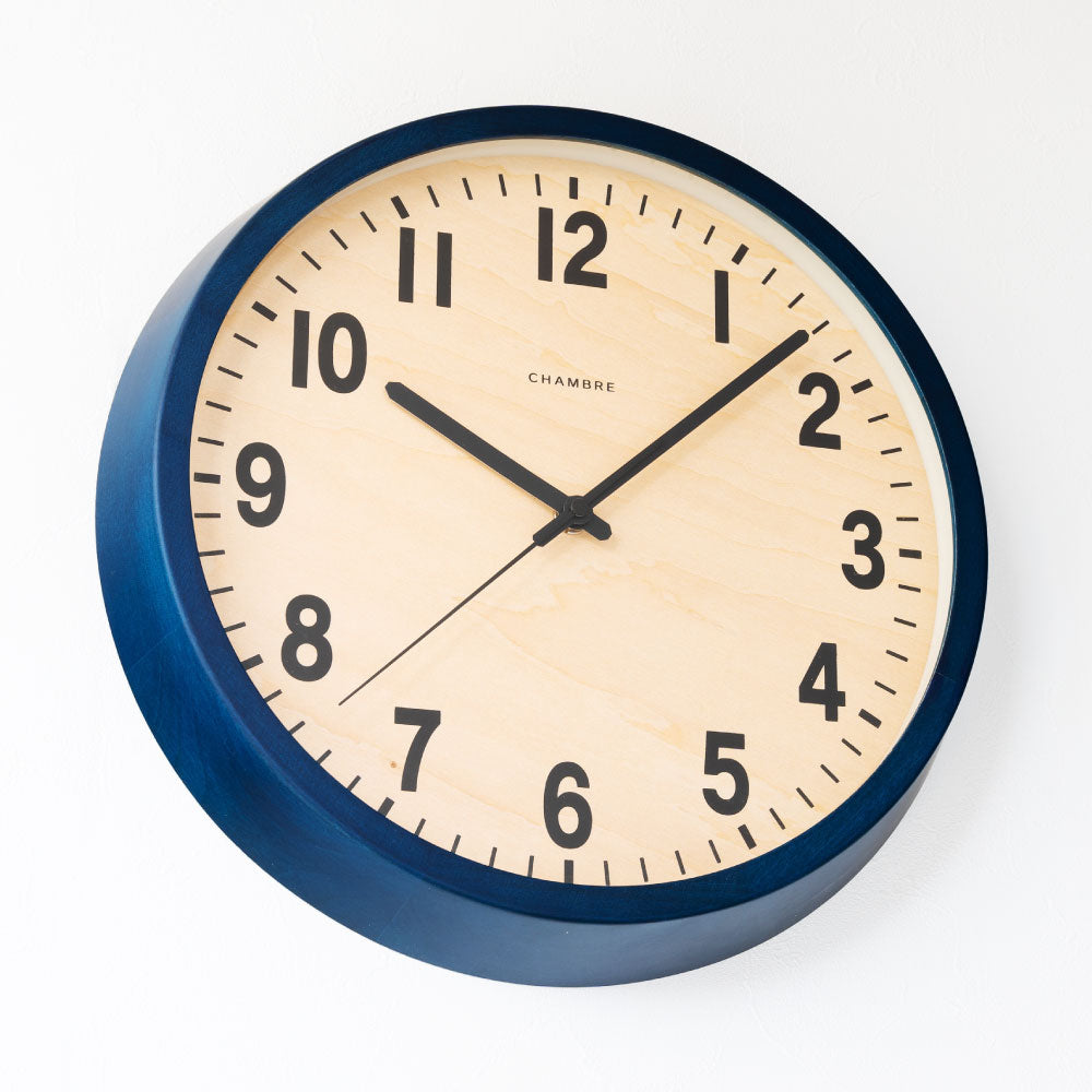 CHAMBRE PUBLIC CLOCK NAVY CH-027NVR 電波時計 シャンブル 壁掛け時計