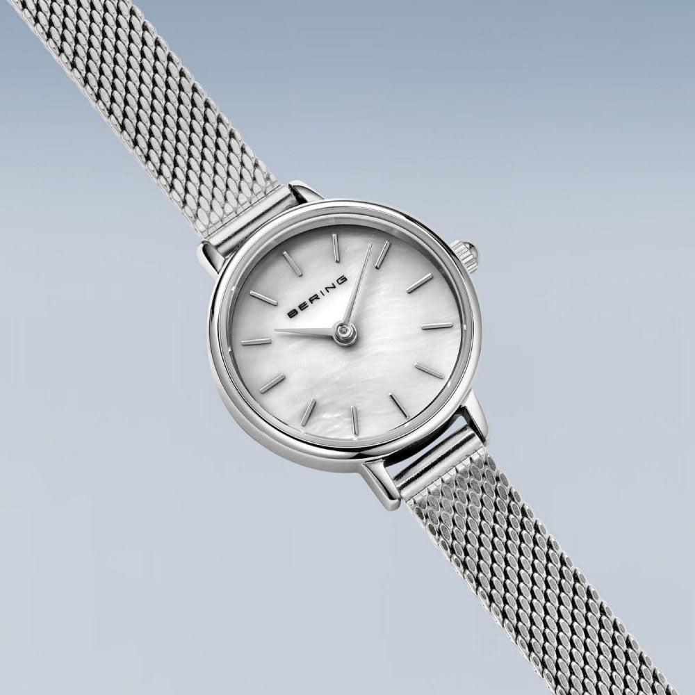 BERING Classic Mini Silver 11022-004  ベーリング レディース腕時計 クラシックミニ シルバー メッシュベルト