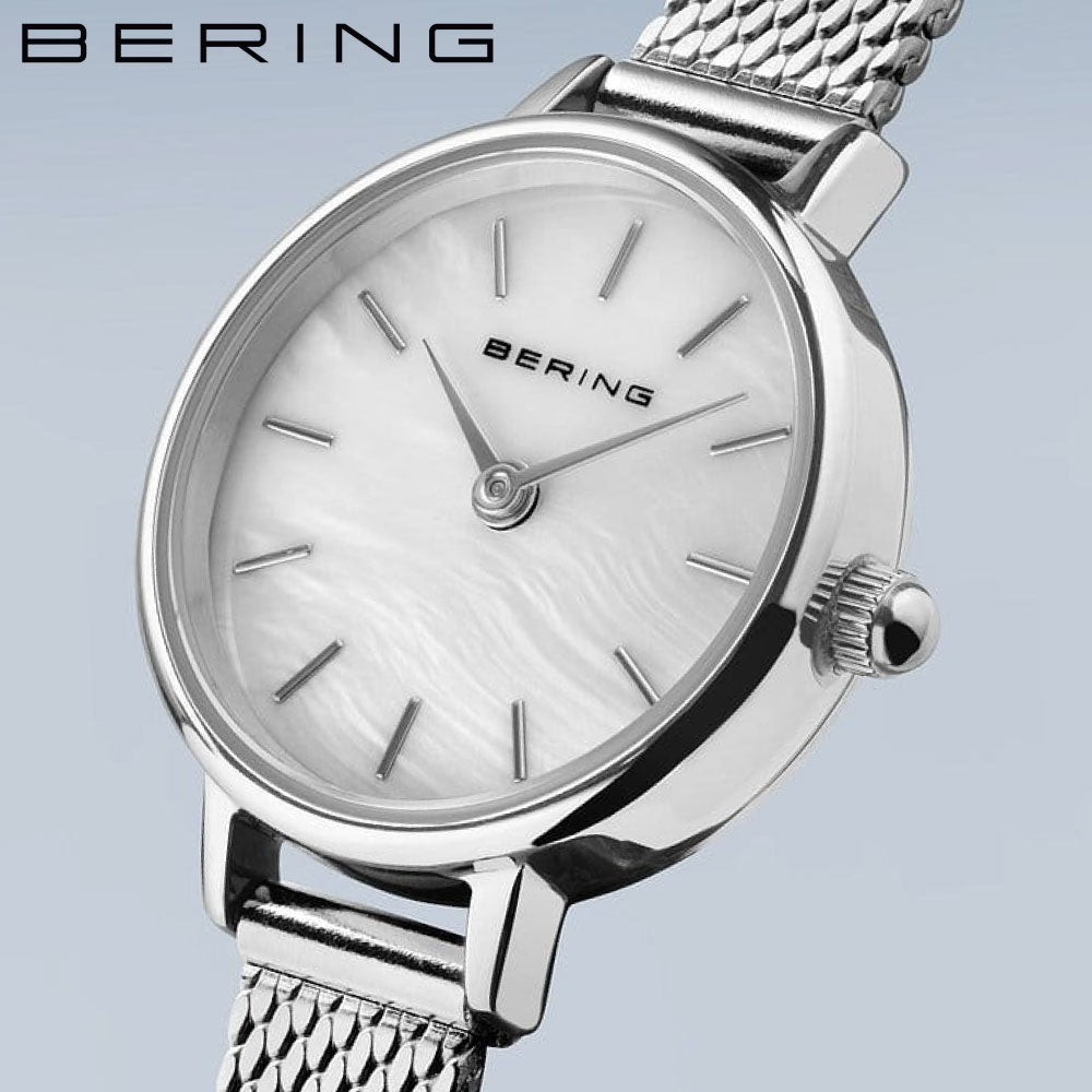 BERING Classic Mini Silver 11022-004  ベーリング レディース腕時計 クラシックミニ シルバー メッシュベルト