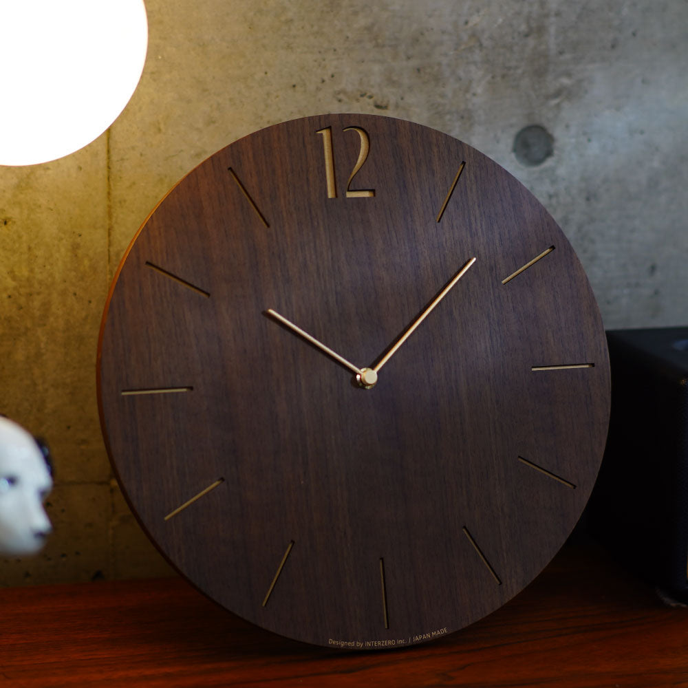 CHAMBRE PROUD CLOCK WALNUT CH-065WN 電波時計 シャンブル 壁掛け時計