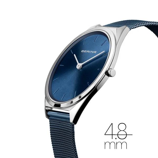 BERING Men＆Ladies(Unisex) Ultra Slim Blue Silver 17039-307