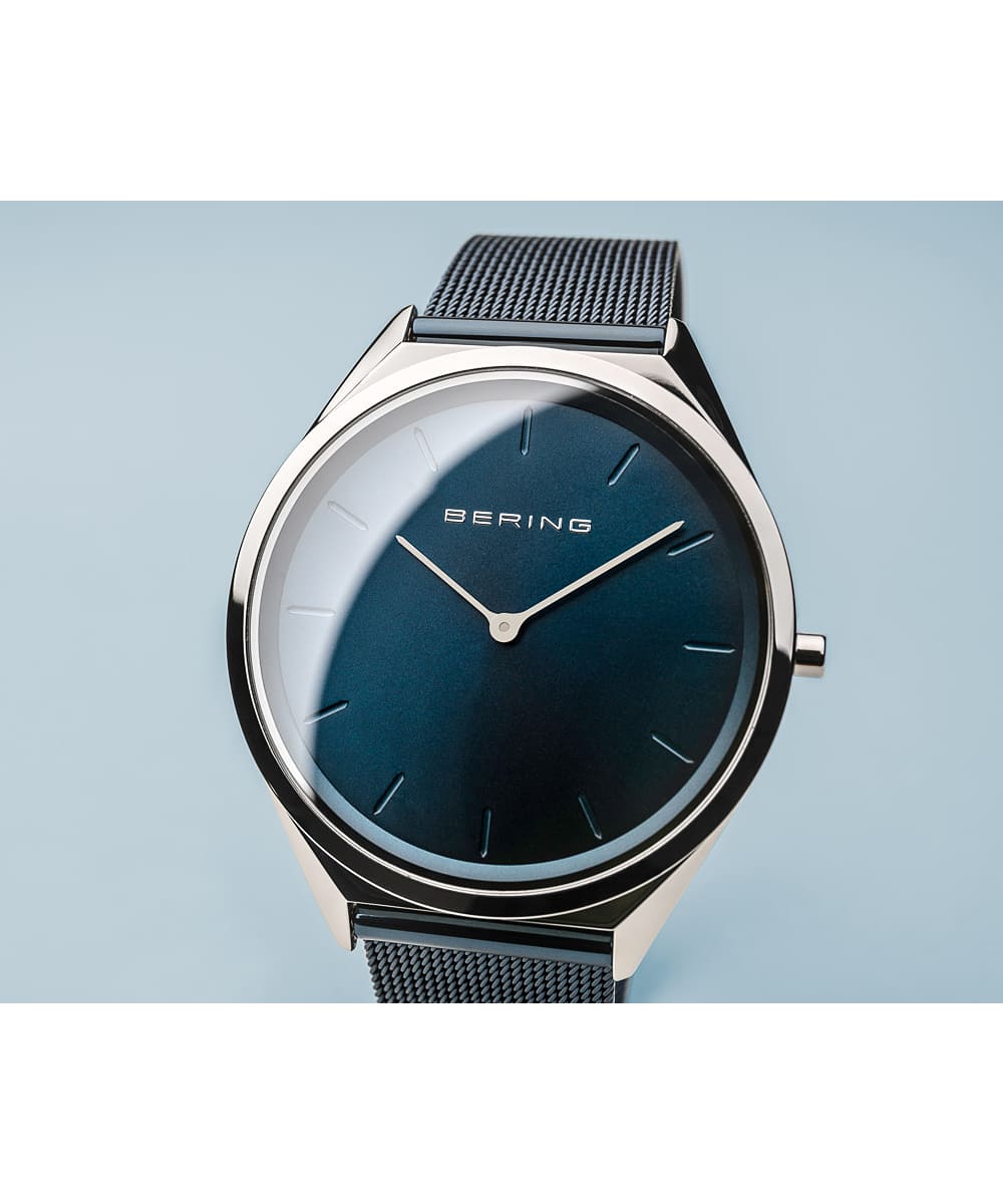 BERING Men＆Ladies(Unisex) Ultra Slim Blue Silver 17039-307