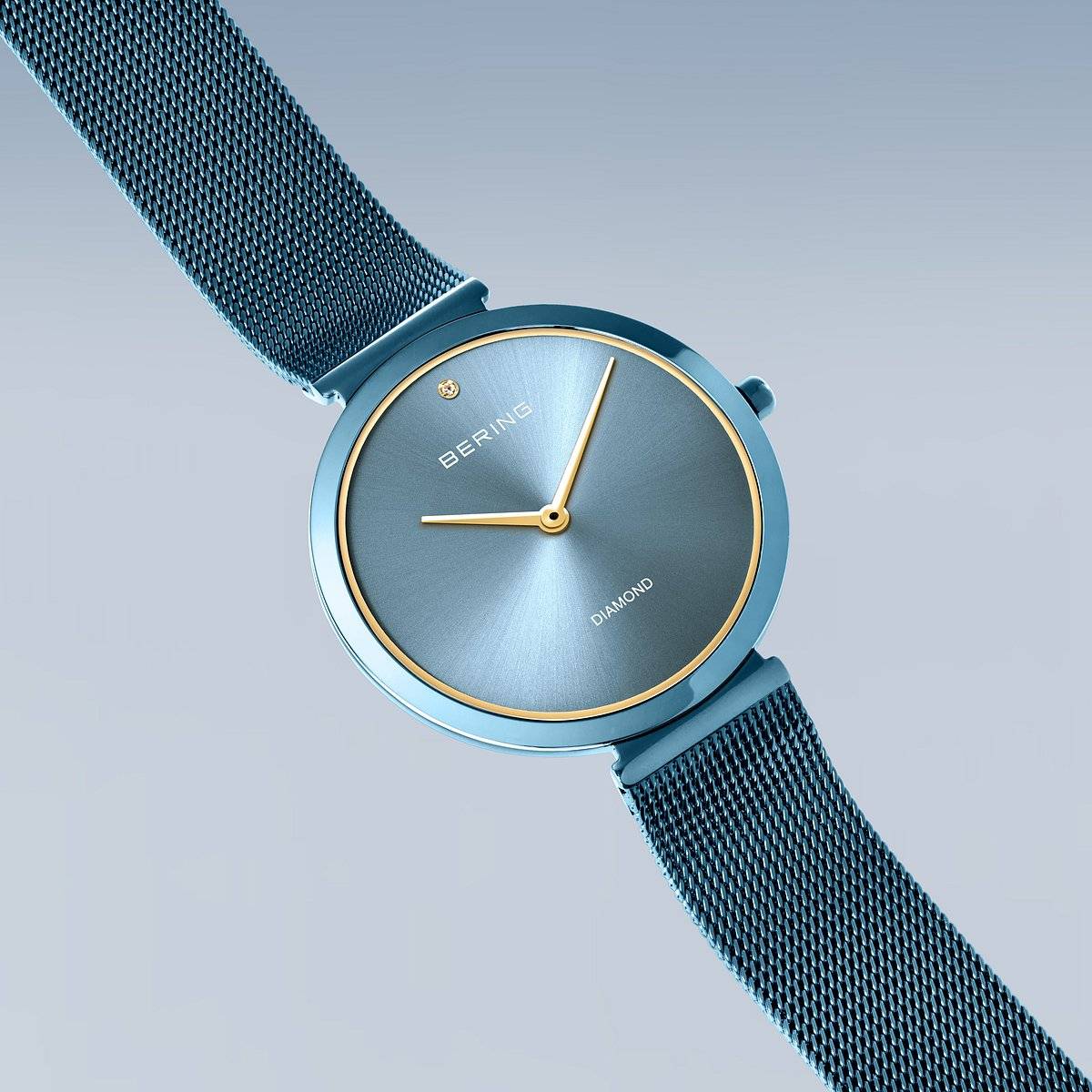 BERING 18132-charity1 time to care Glossy blue ベーリング 時計