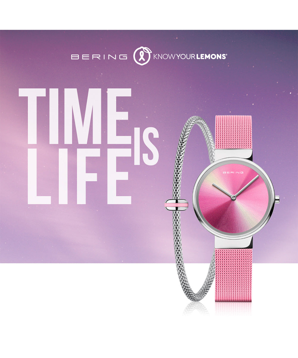 BERING Ladies TIME IS LIFE Watch & Bracelet Set 19031-999-GWP 特別チャリティーモデル ベーリング 時計