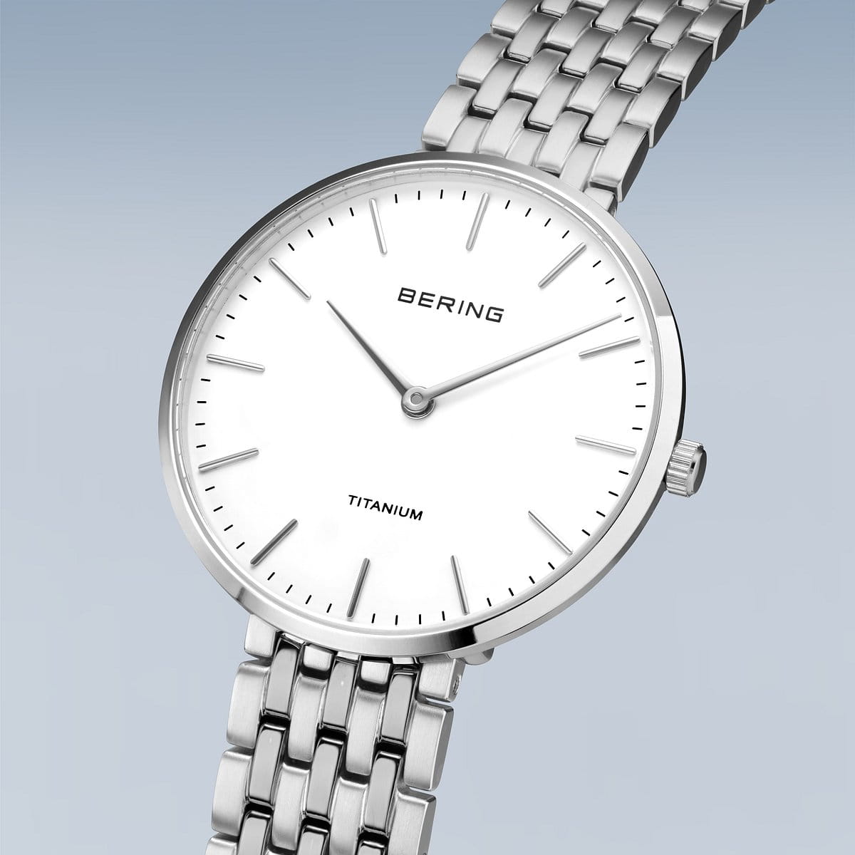 BERING Unisex Titanium Link 19334-004（シルバー）