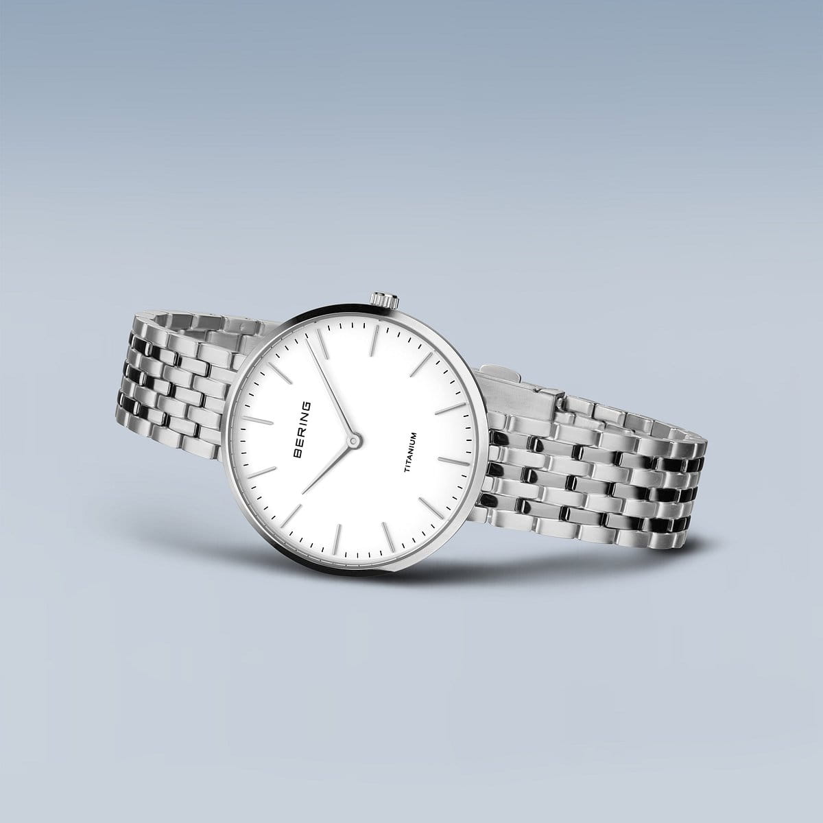 BERING Unisex Titanium Link 19334-004（シルバー）