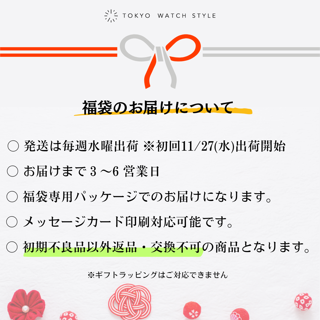 2025福袋 お手頃価格のラッキー福袋はレディース腕時計2点セット