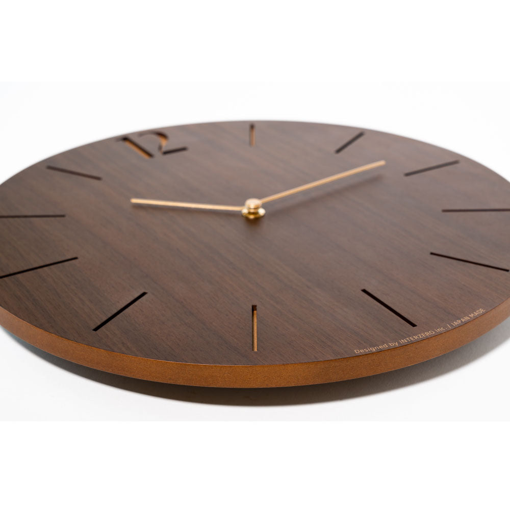 CHAMBRE PROUD CLOCK WALNUT CH-065WN 電波時計 シャンブル 壁掛け時計