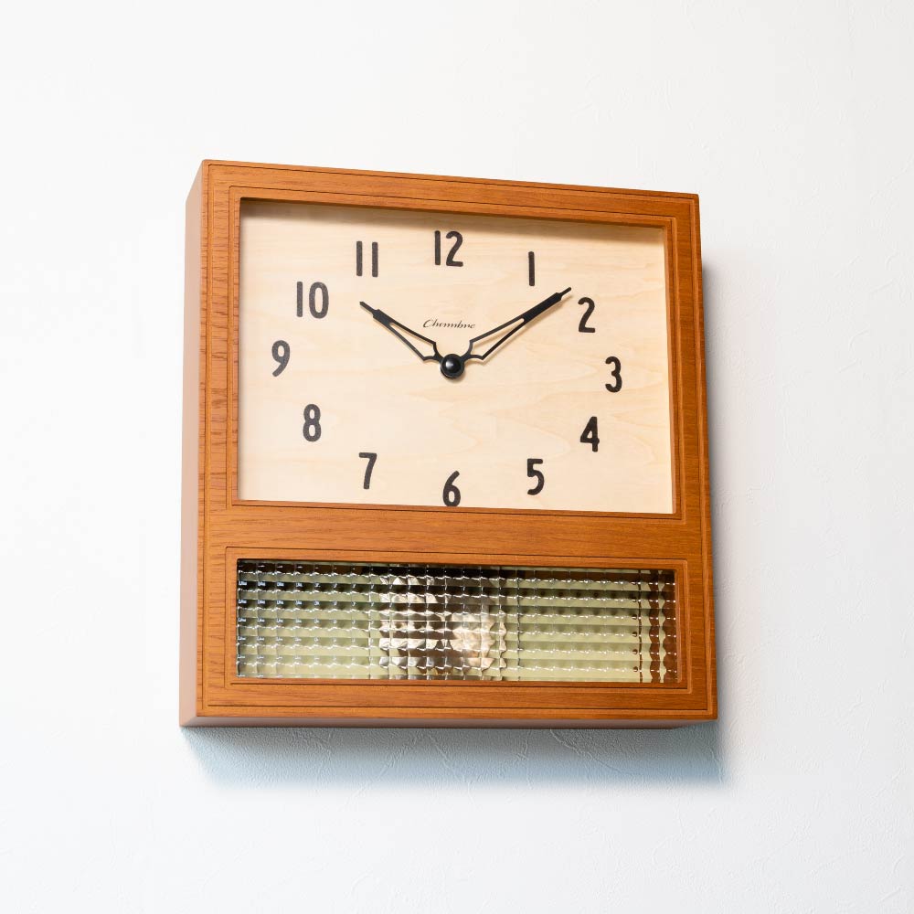 COURT PENDULUM CLOCK CAFE BROWN CH-057CB シャンブル 壁掛け時計