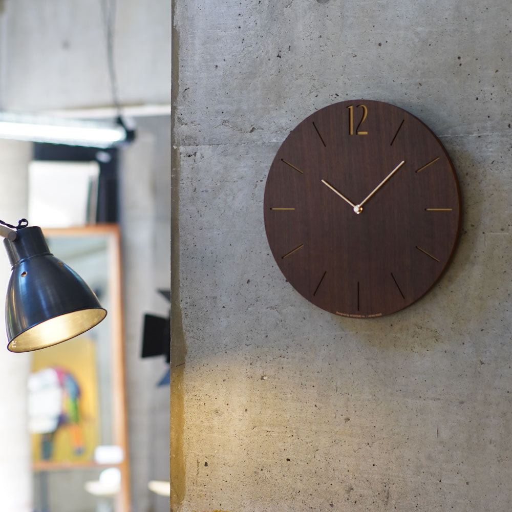 CHAMBRE PROUD CLOCK WALNUT CH-065WN 電波時計 シャンブル 壁掛け時計