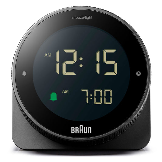 BRAUN DIGITAL CLOCK BLACK BC24B デジタルクロック 卓上時計