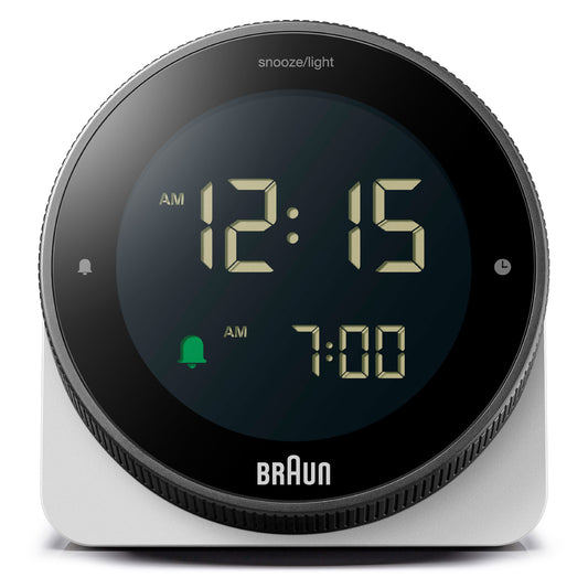 BRAUN DIGITAL CLOCK WHITE BC24W デジタルクロック 卓上時計