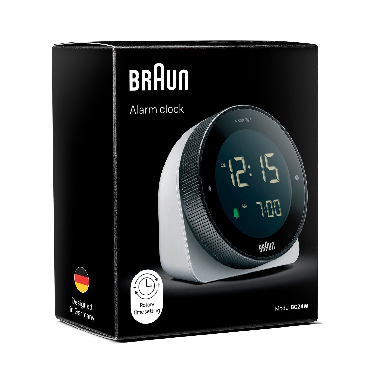 BRAUN DIGITAL CLOCK WHITE BC24W デジタルクロック 卓上時計