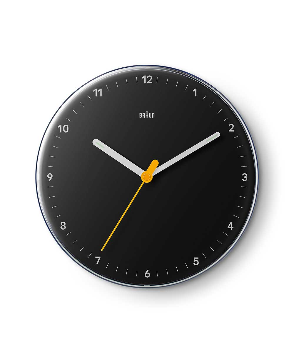 BRAUN WALL CLOCK BLACK BC26B