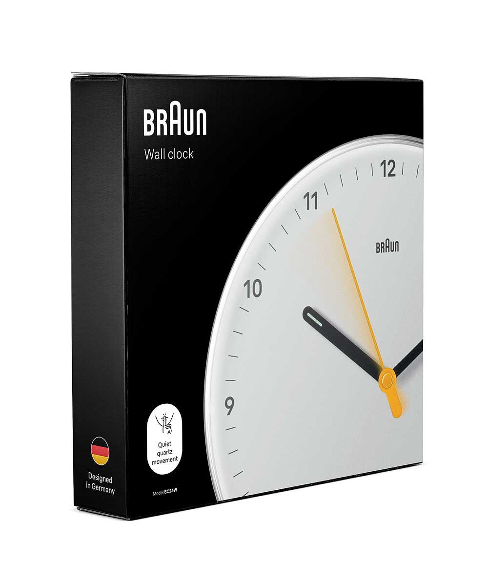 BRAUN WALL CLOCK WHITE BC26W ブラウン 掛け時計