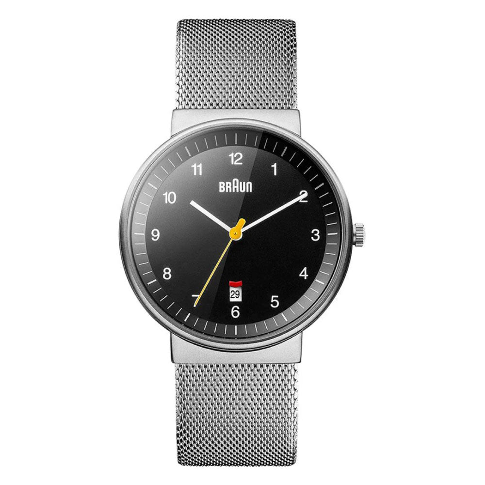 BRAUN WATCH BLACK×SILVER MESH BN0032BKSLMHG ブラウン腕時計 ブラック×シルバーメッシュベルト