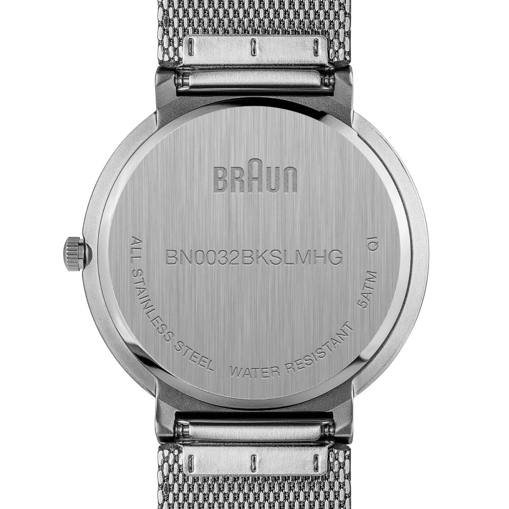 BRAUN WATCH BLACK×SILVER MESH BN0032BKSLMHG ブラウン腕時計 ブラック×シルバーメッシュベルト