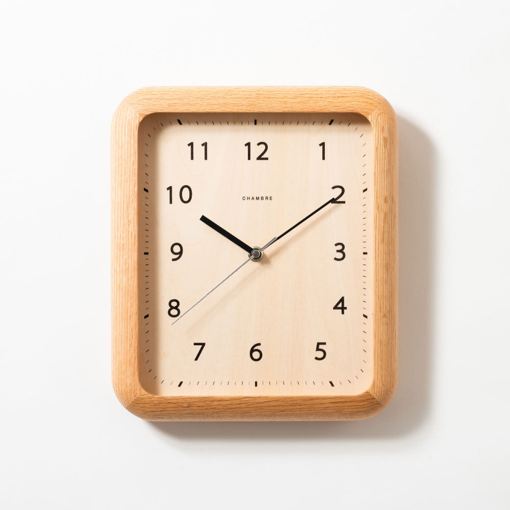 CHAMBRE シャンブル BOOK CLOCK OAK CH-074OA