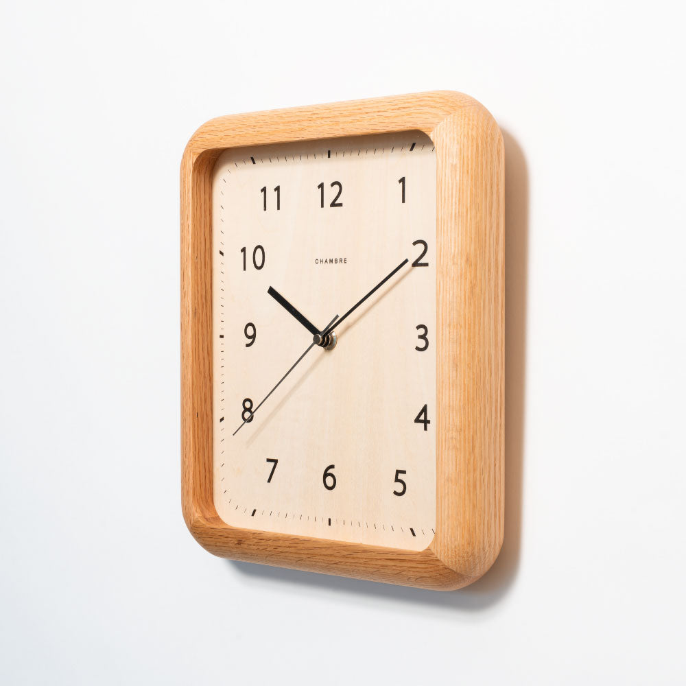 CHAMBRE シャンブル BOOK CLOCK OAK CH-074OA