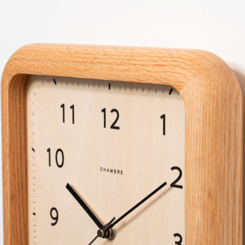 CHAMBRE シャンブル BOOK CLOCK OAK CH-074OA