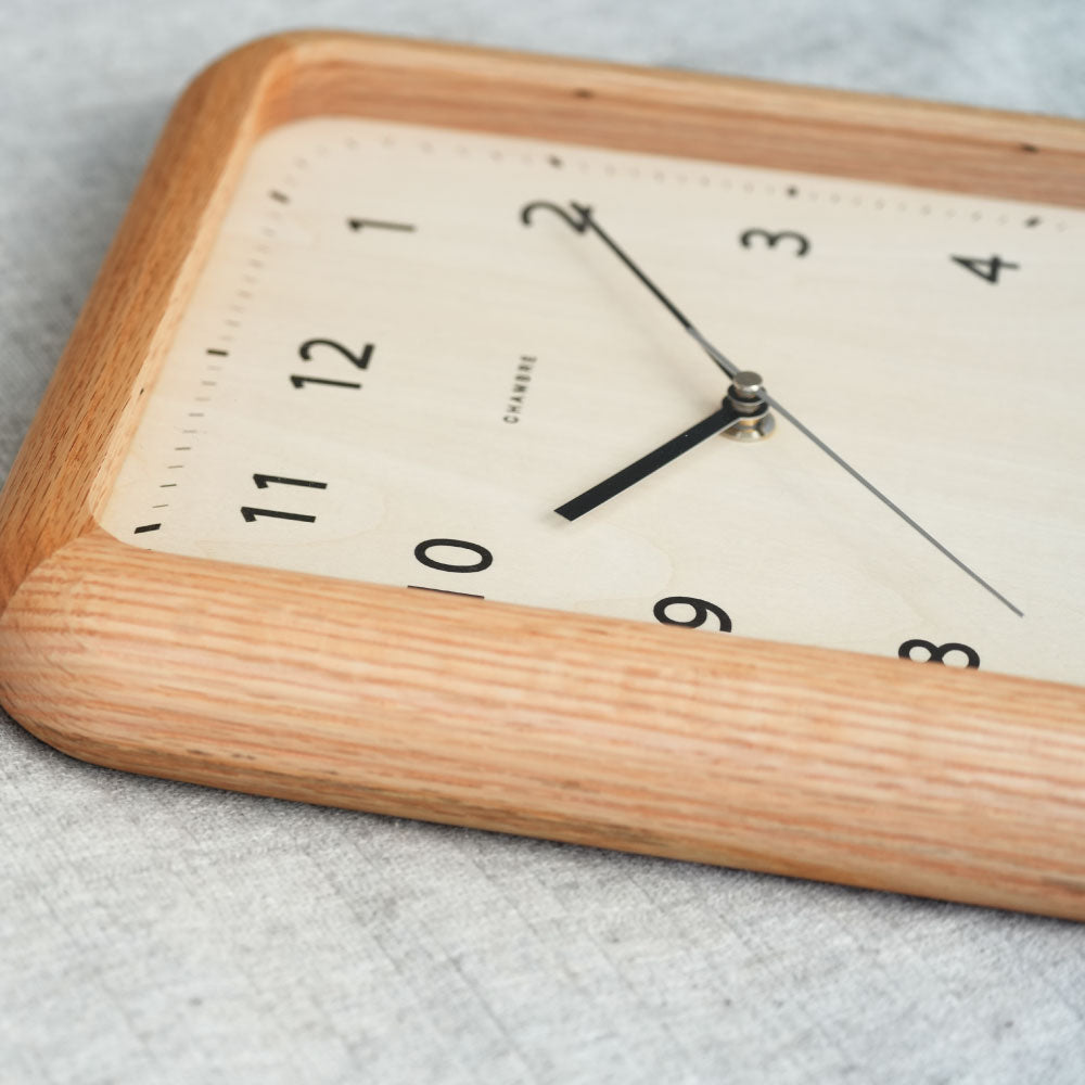 CHAMBRE シャンブル BOOK CLOCK OAK CH-074OA