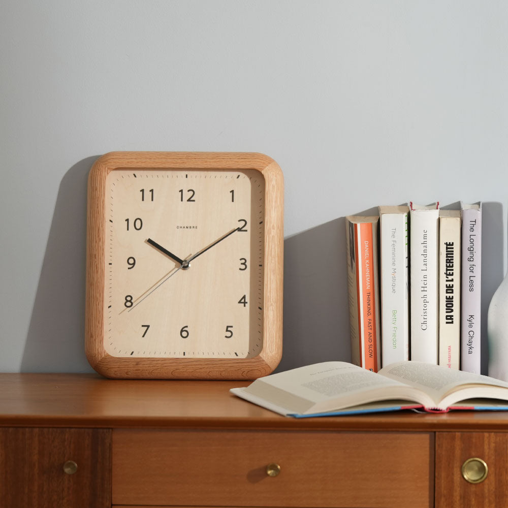 CHAMBRE シャンブル BOOK CLOCK OAK CH-074OA