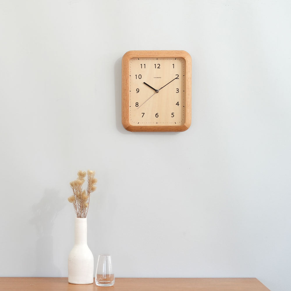 CHAMBRE シャンブル BOOK CLOCK OAK CH-074OA