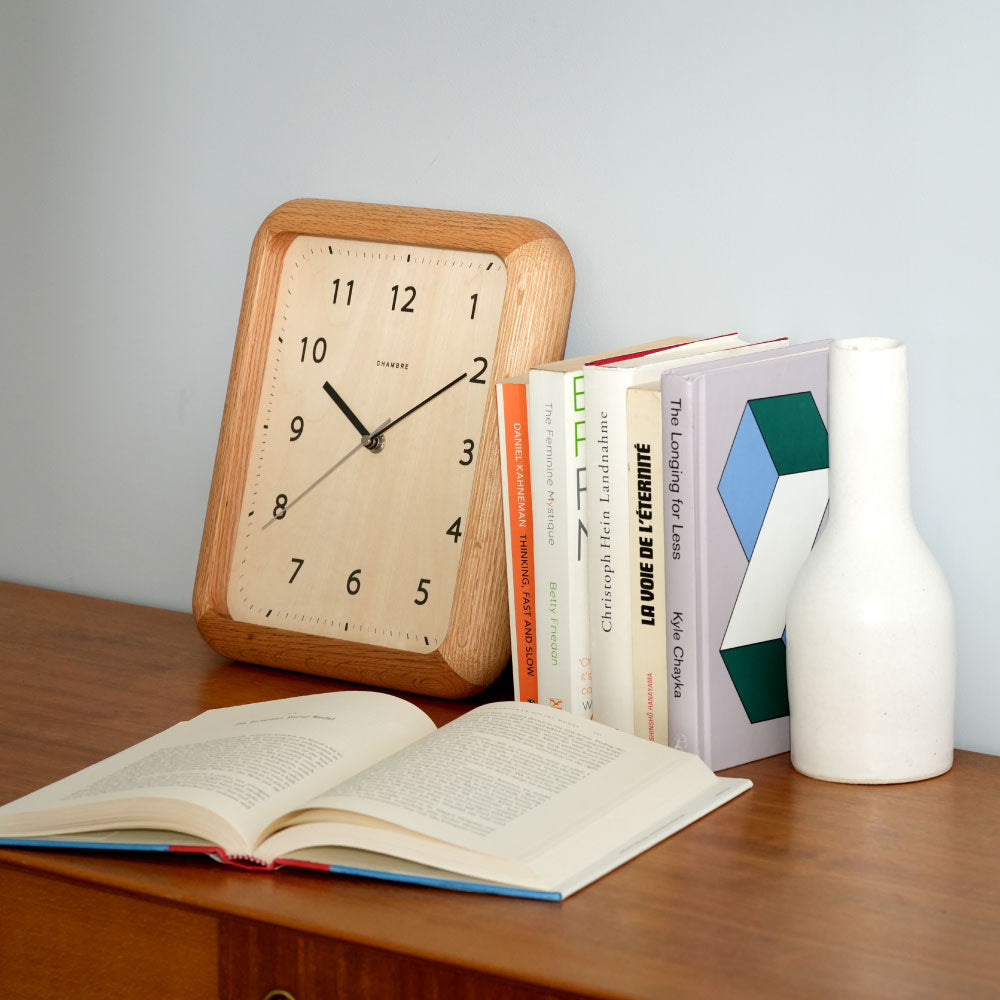 CHAMBRE シャンブル BOOK CLOCK OAK CH-074OA