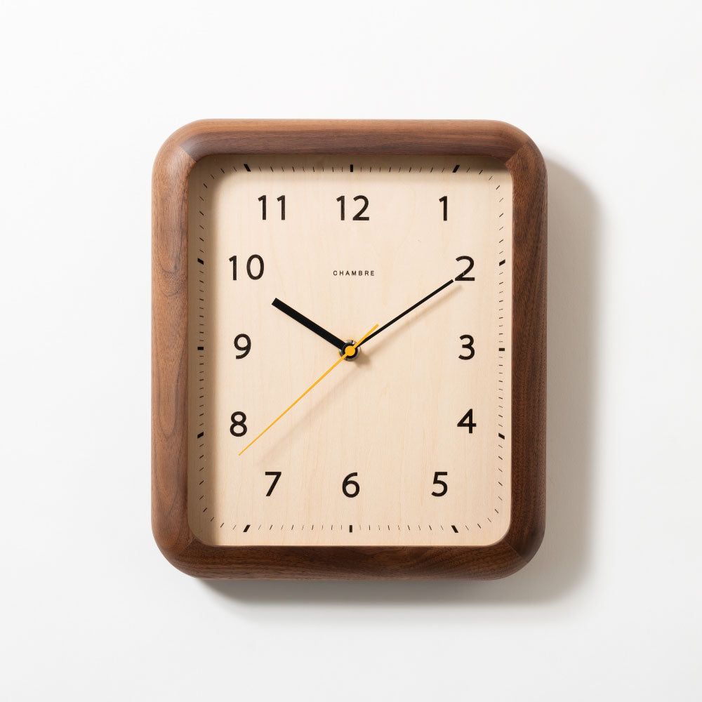 CHAMBRE シャンブル BOOK CLOCK WALNUT CH-074WN