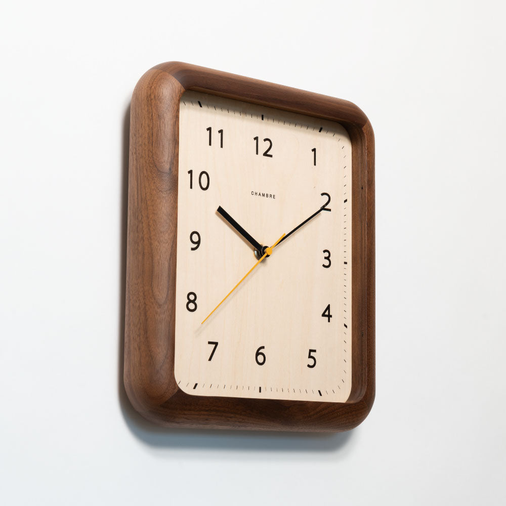 CHAMBRE シャンブル BOOK CLOCK WALNUT CH-074WN