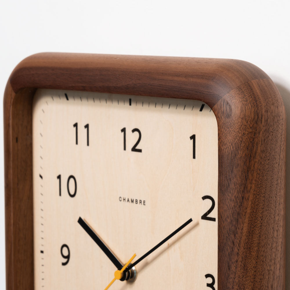 CHAMBRE シャンブル BOOK CLOCK WALNUT CH-074WN