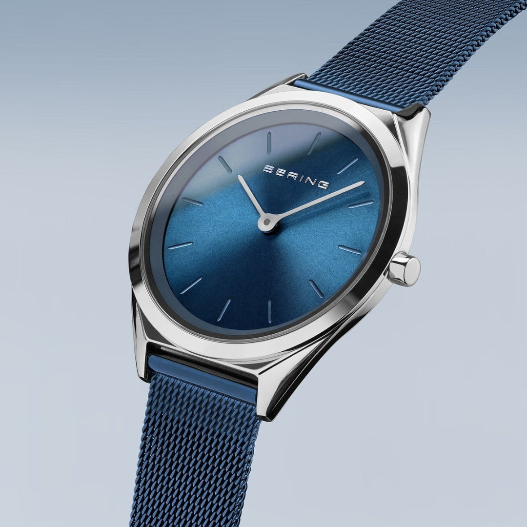 BERING Men＆Ladies(Unisex) Ultra Slim Blue Silver 17039-307 17031-307 ベ –  東京ウォッチスタイル