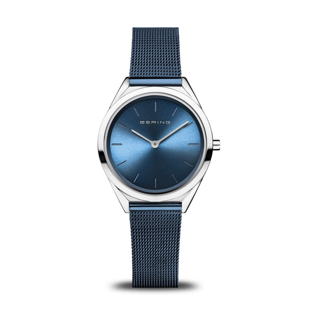 BERING Men＆Ladies(Unisex) Ultra Slim Blue Silver 17039-307 17031-307 ベーリング ペアウォッチ